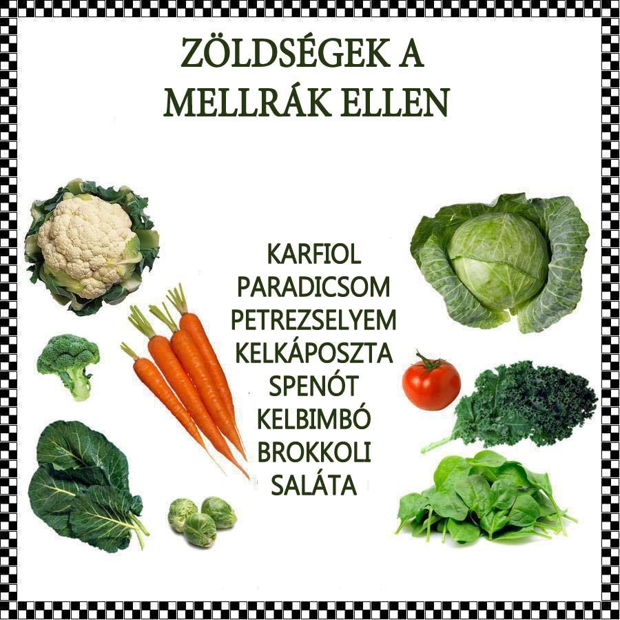 Zöldségek a mellrák ellen