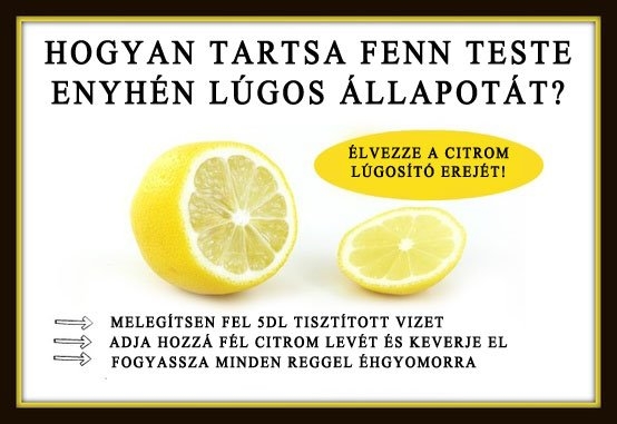 Lúgosítás citrommal?