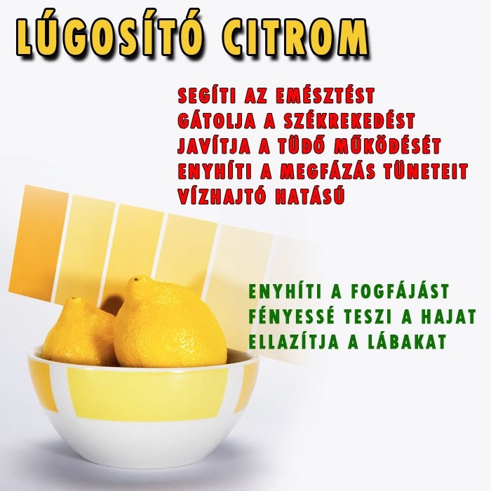 Lúgosítás citrommal?