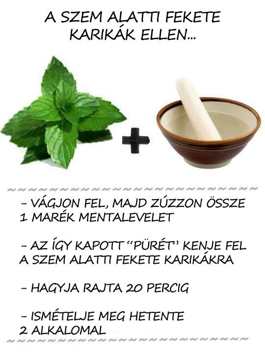 A szem alatti fekete karikák ellen