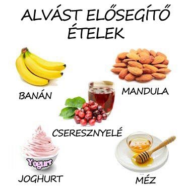 Alvást elősegítő ételek