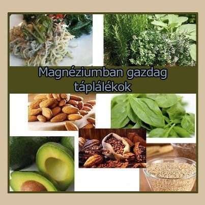 Magnéziumban gazdag táplálékok