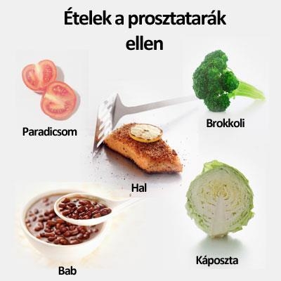 Ételek a prosztatarák ellen