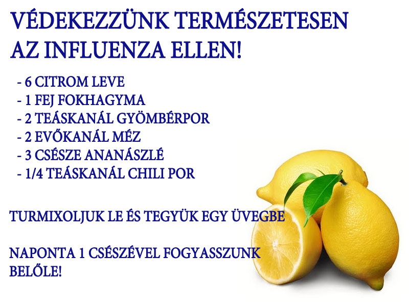 Védekezzünk természetesen az influenza ellen!