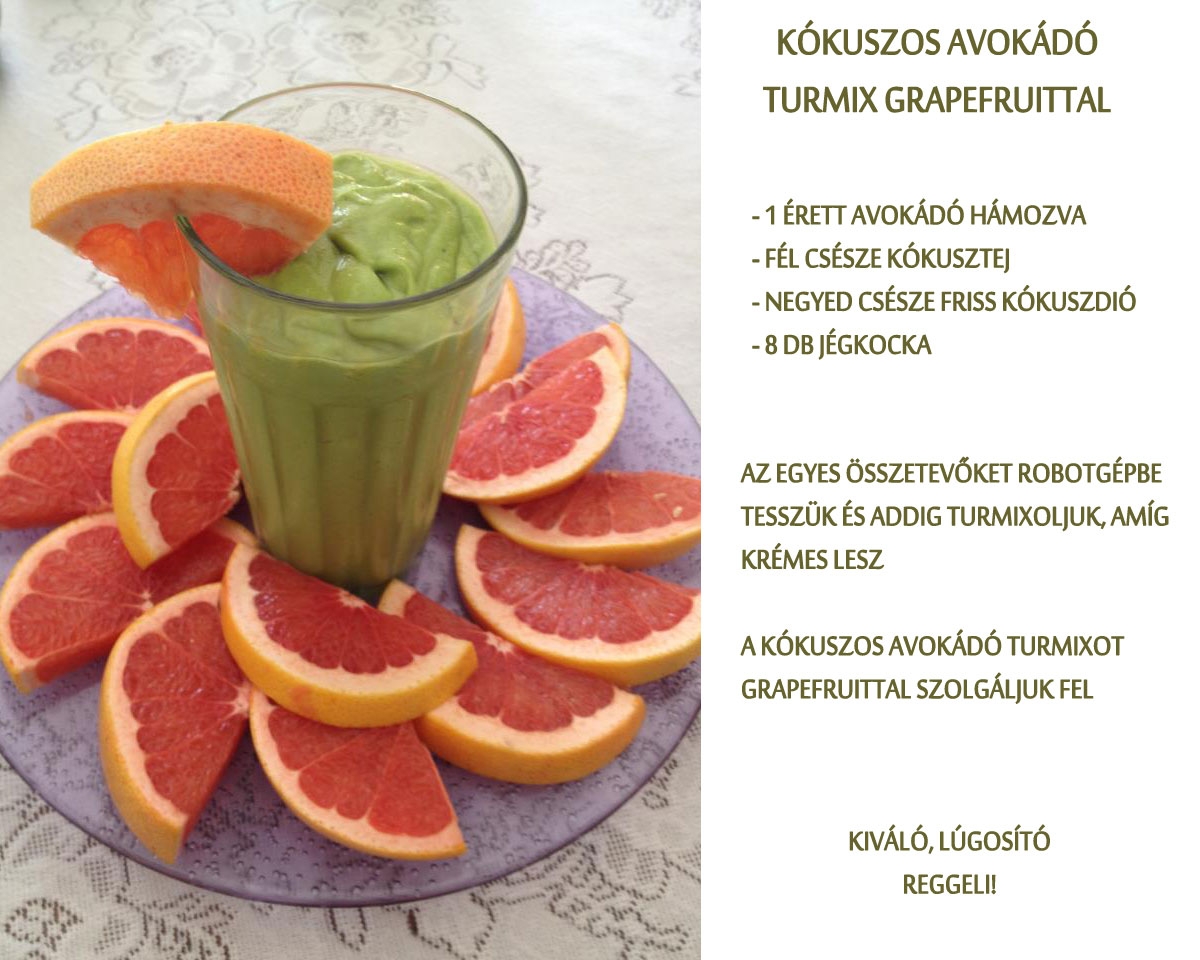 Kókuszos avokádó turmix