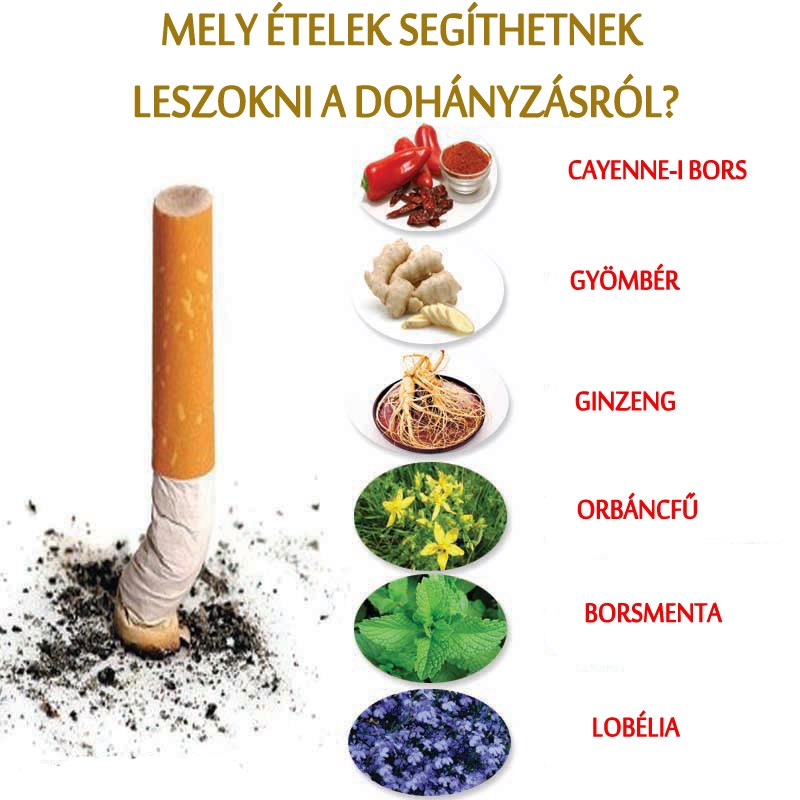 Mely ételek segíthetnek leszokni a dohányzásról?