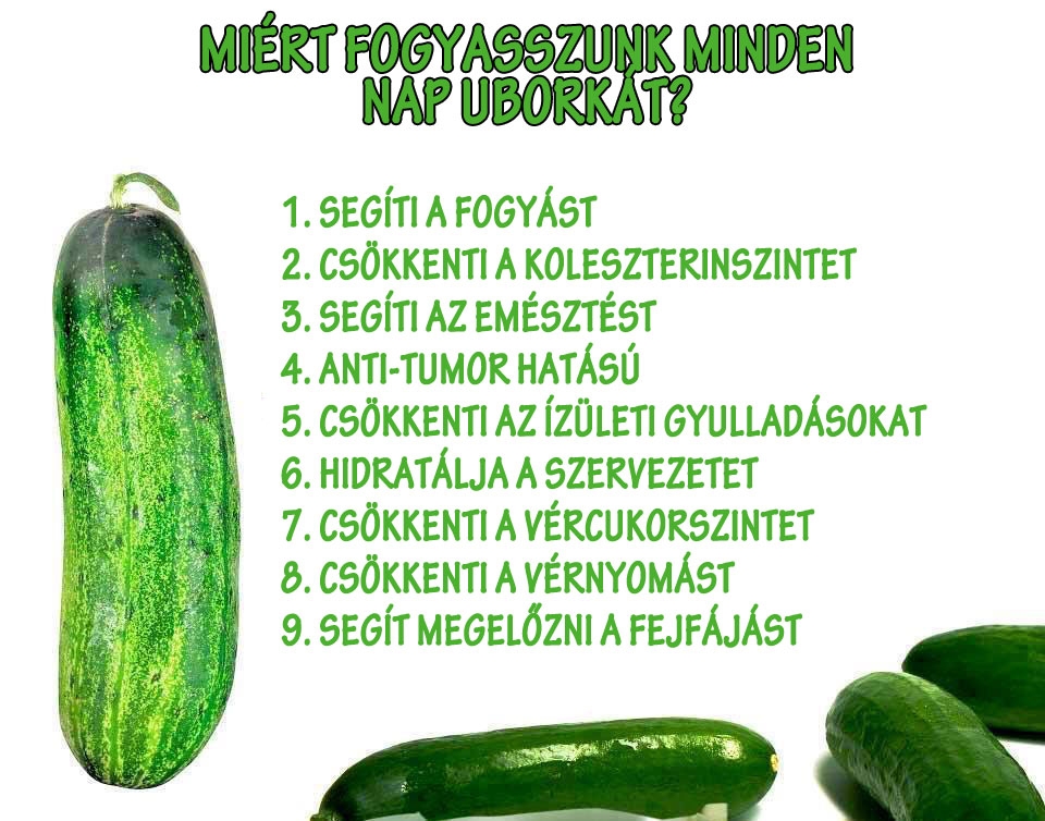 Miért fogyasszunk minden nap uborkát?