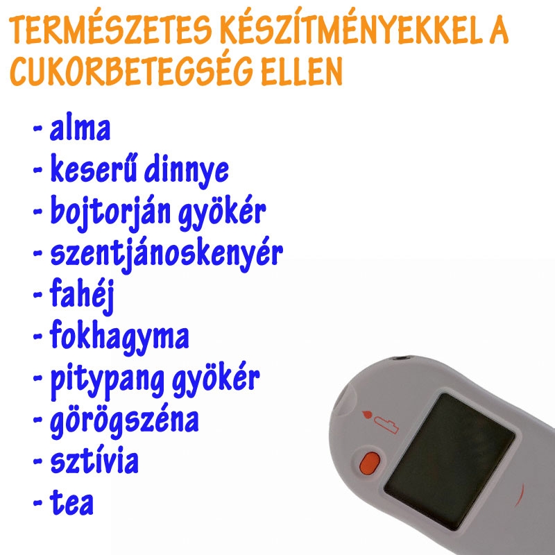 Természetes készítmények a cukorbetegség ellen