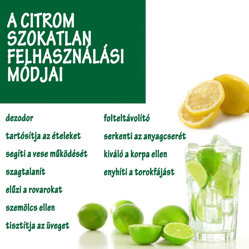 A citrom szokatlan felhasználási módjai