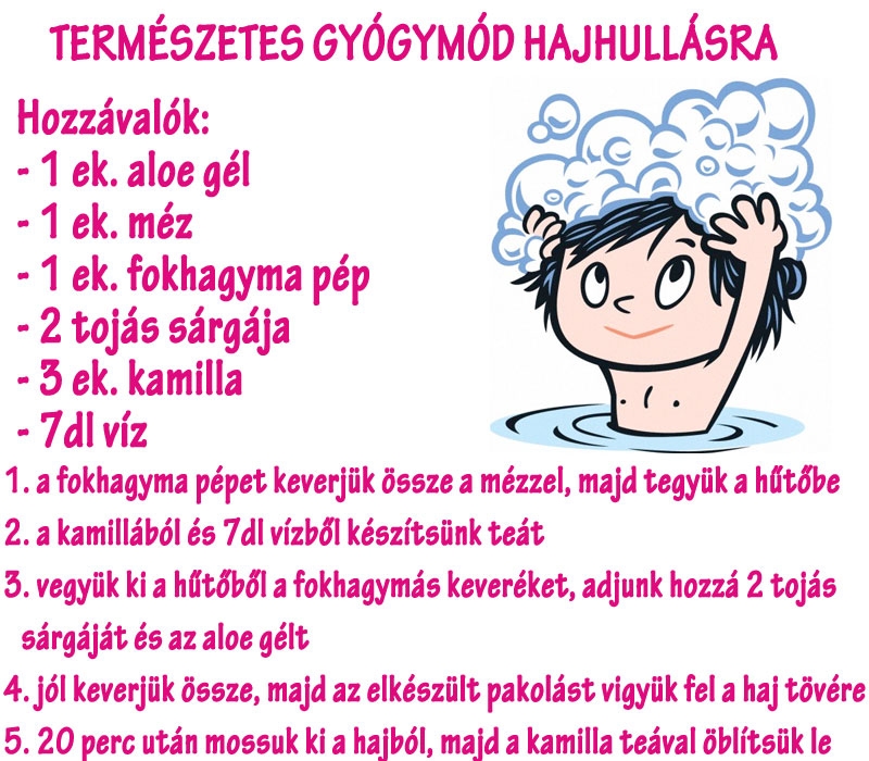 Természetes gyógymód hajhullásra