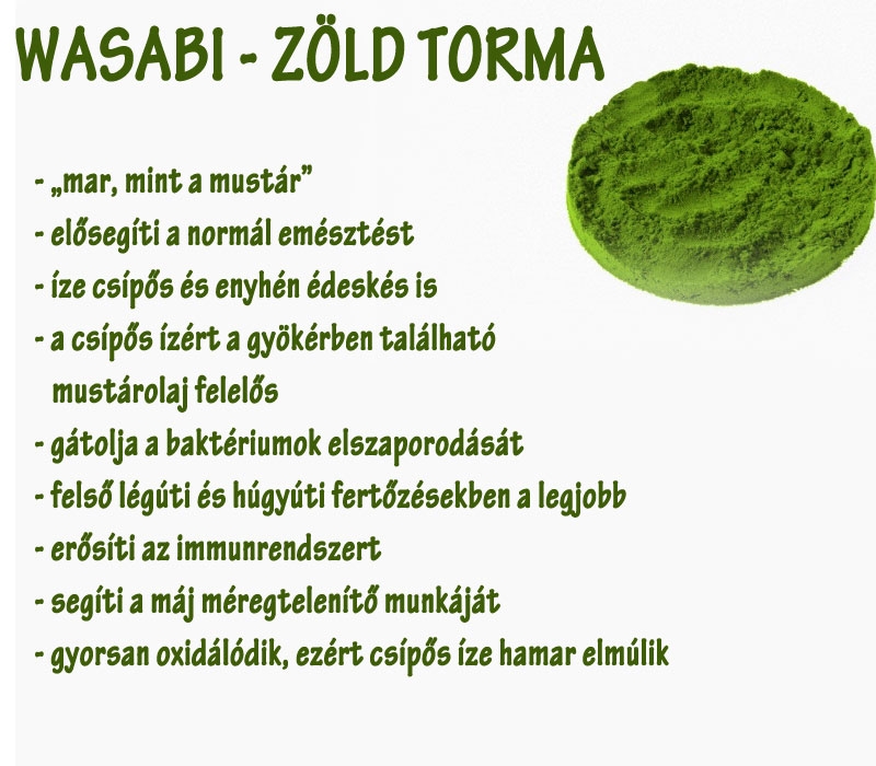 Wasabi - zöld torma