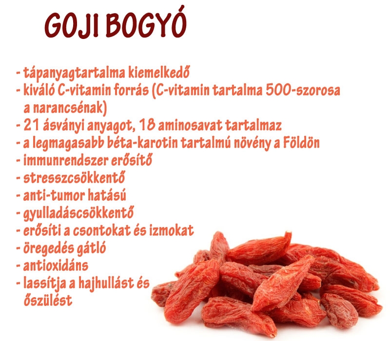 Goji bogyó