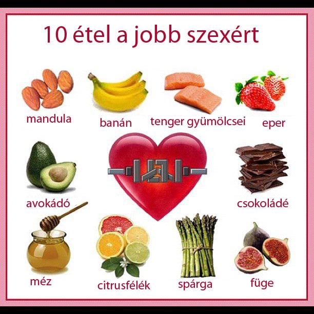 10 étel a jobb szexért