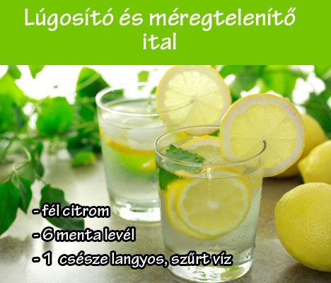 Lúgosító és méregtelenítő ital