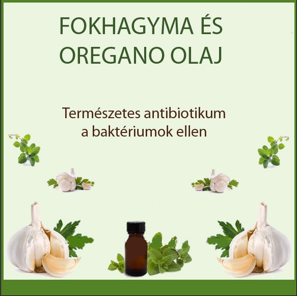 Fokhagyma és oregánó olaj