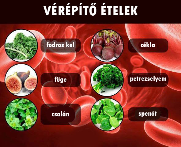 Vérépítő ételek