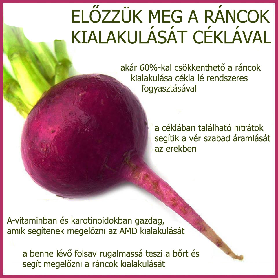 Ráncok ellen céklával