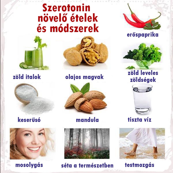 Szerotonin növelő ételek