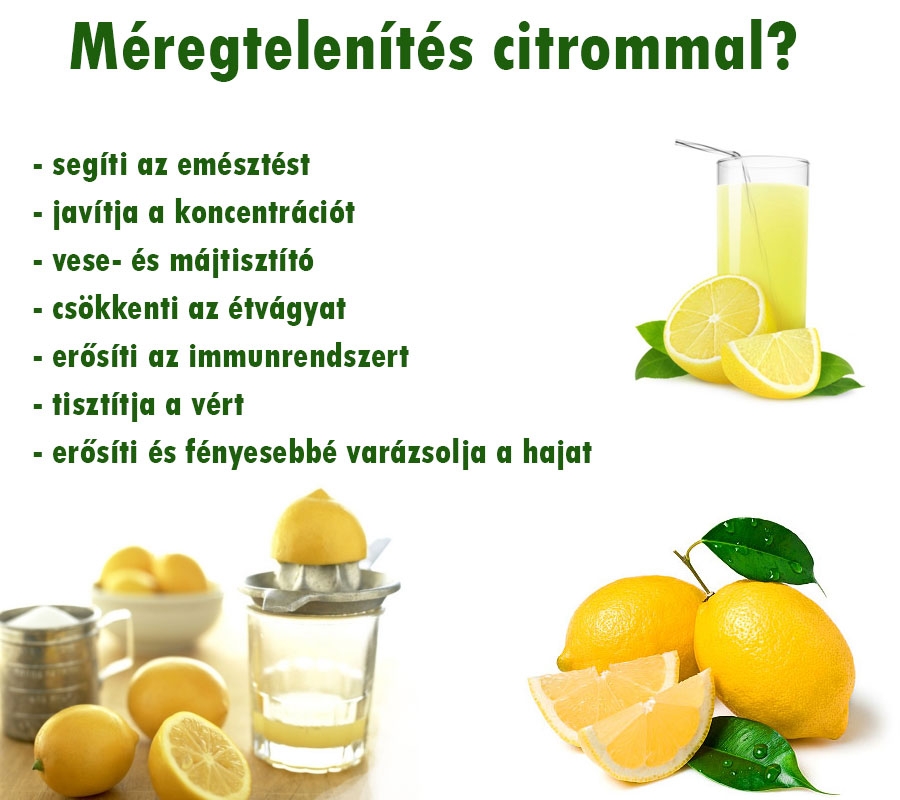Méregtelenítés citrommal