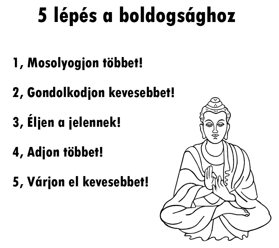 5 lépés a boldogsághoz