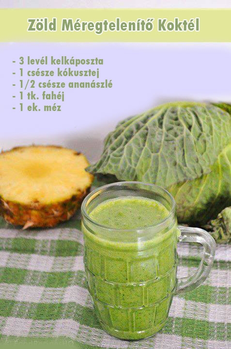 Zöld méregtelenítő koktél