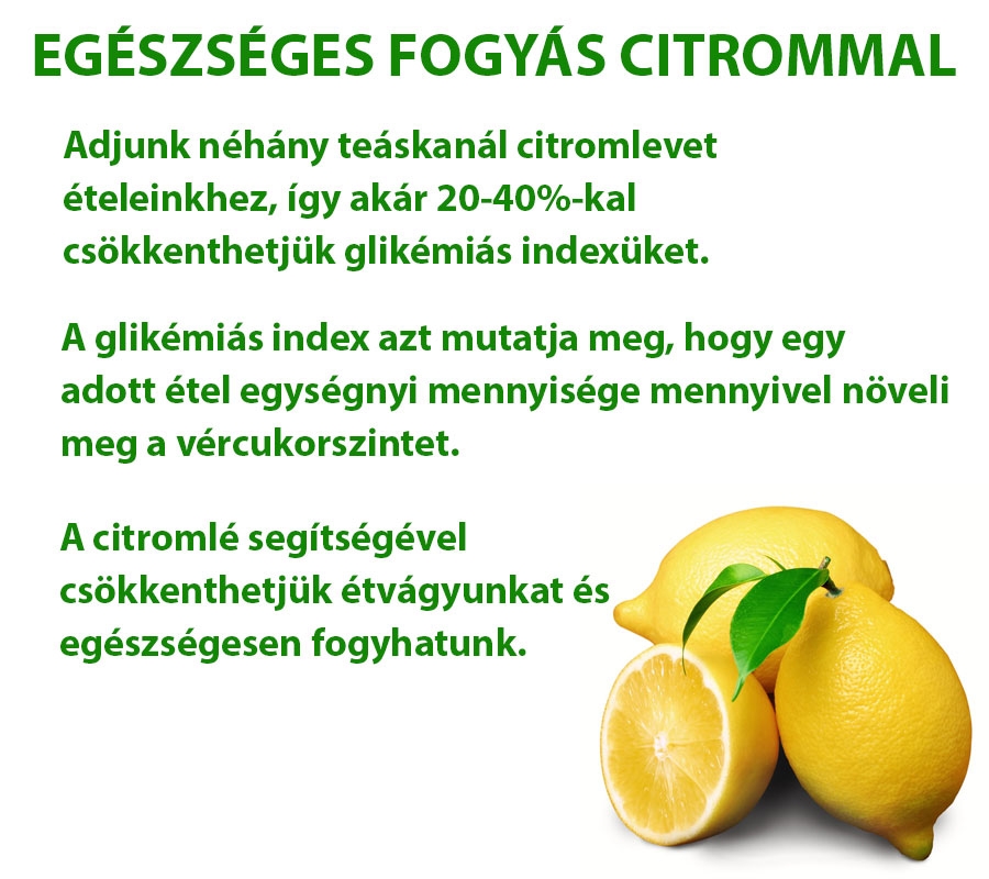 Egészséges fogyás citrommal