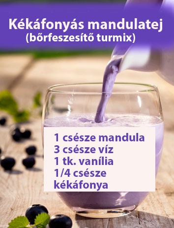 Kékáfonyás mandulatej