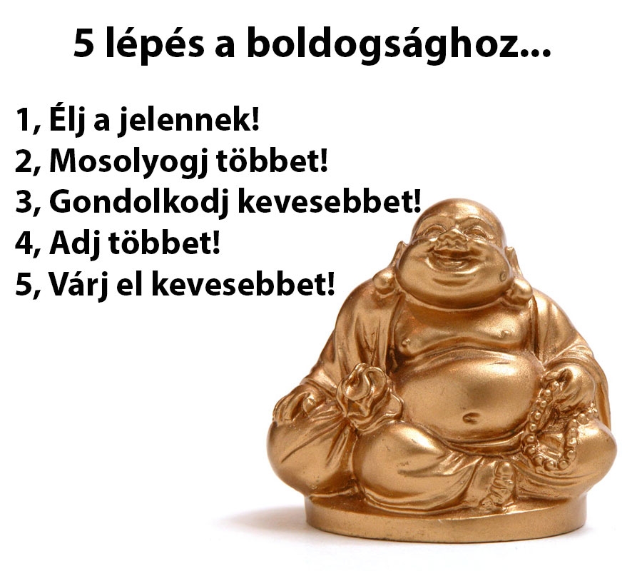 5 lépés a boldog élethez