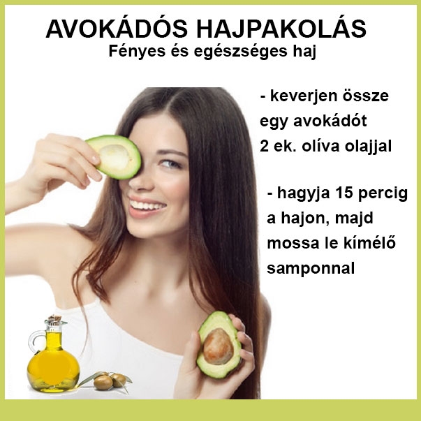 Avokádós hajpakolás