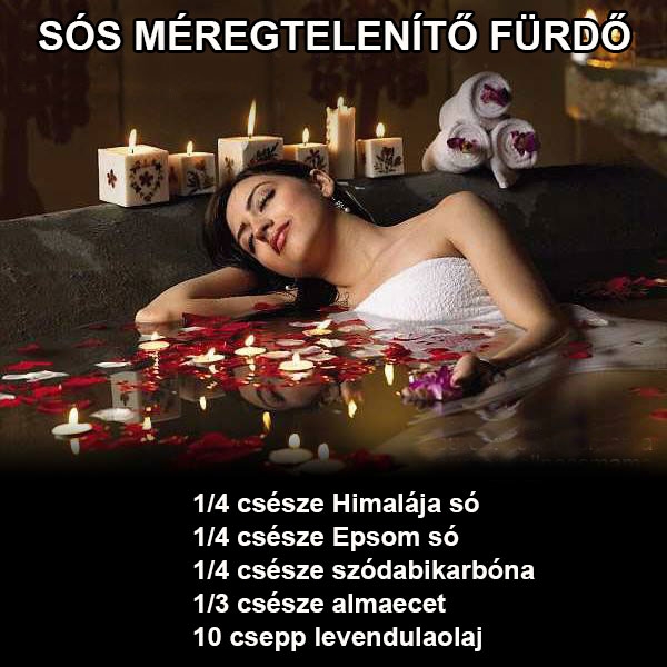 Sós méregtelenítő fürdő