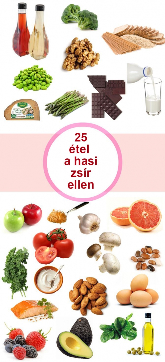 25 étel a hasi zsír ellen