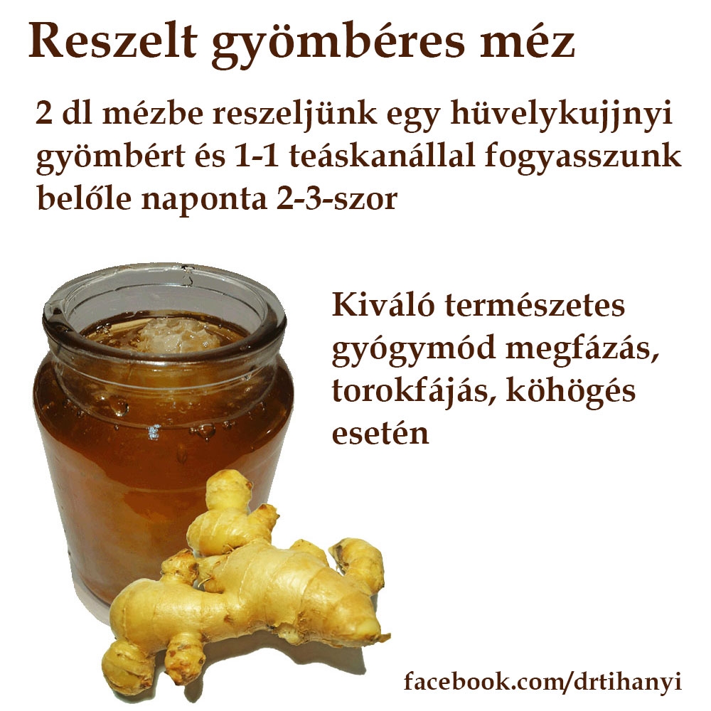 Reszelt gyömbéres méz