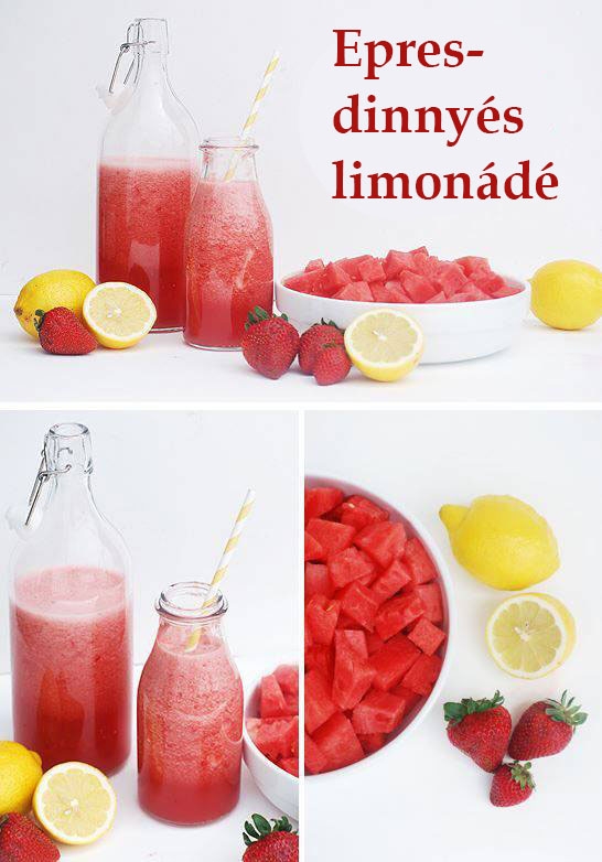 Epres-dinnyés limonádé