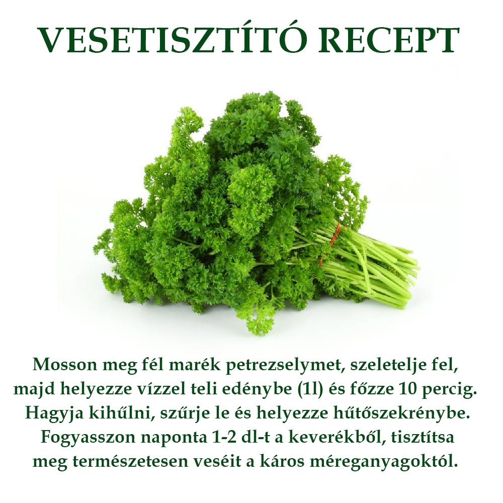 Vesetisztító recept