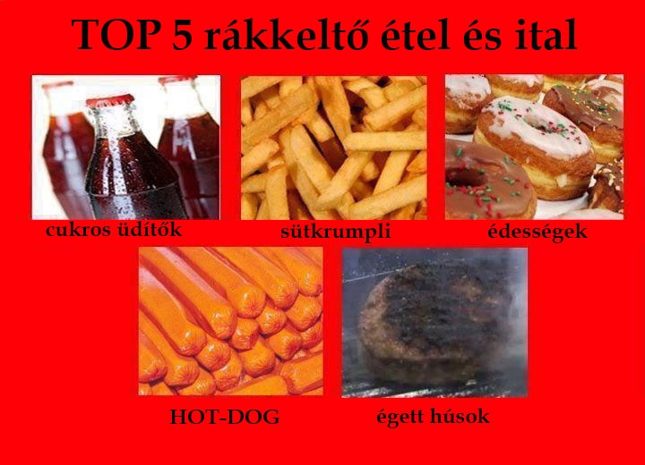 TOP 5 rákkeltő étel és ital