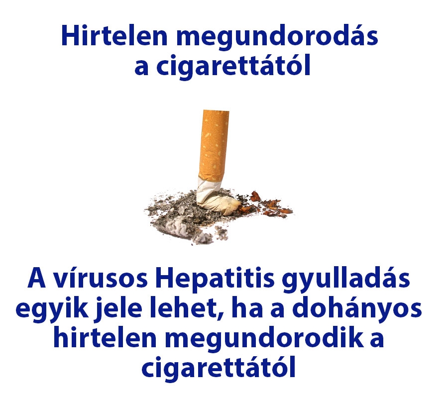 Hirtelen megundorodás a cigarettától
