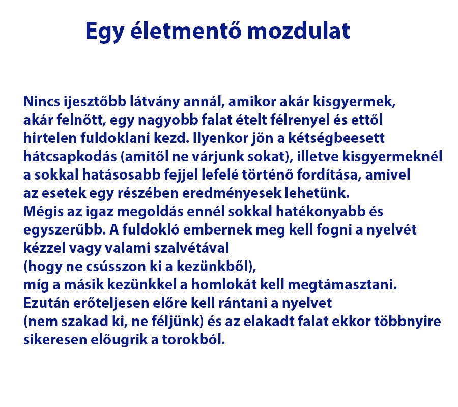 Egy életmentő mozdulat