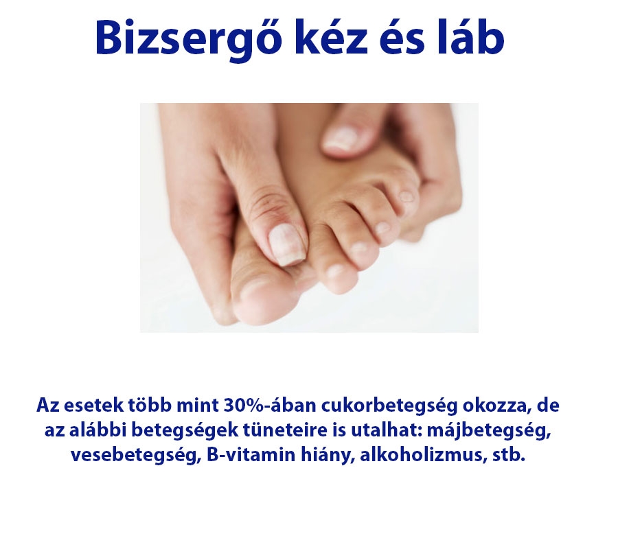 Bizsergő kéz és láb