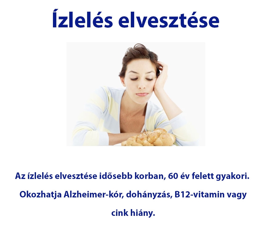 Ízlelés elvesztése