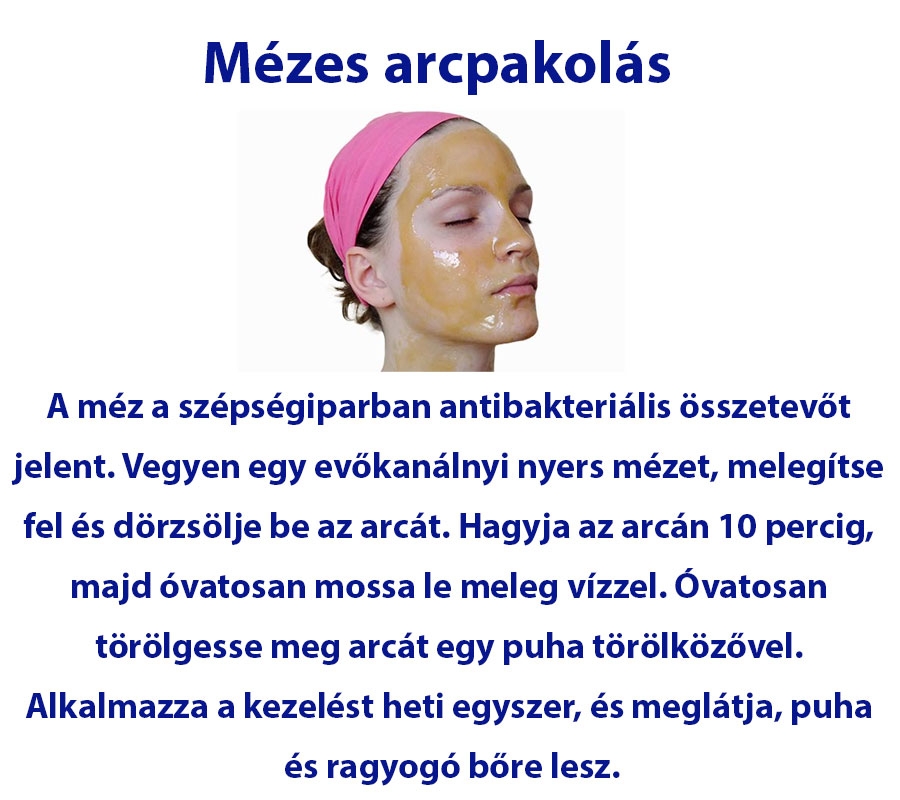 Mézes arcpakolás
