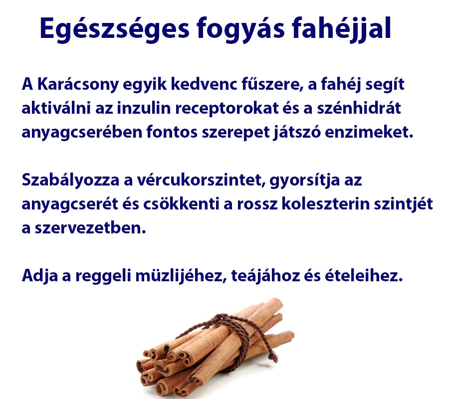 Egészséges fogyás fahéjjal