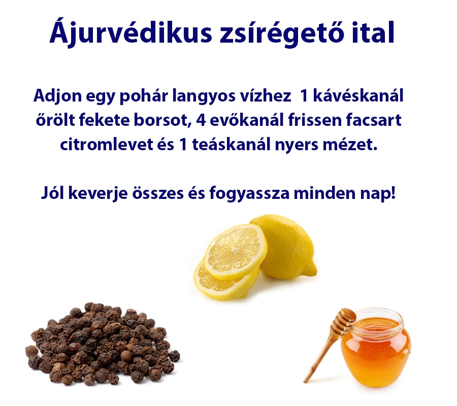 Ájurvédikus zsírégető ital