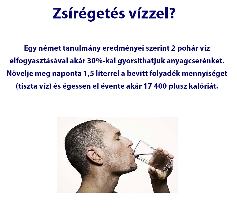 Zsírégetés vízzel?