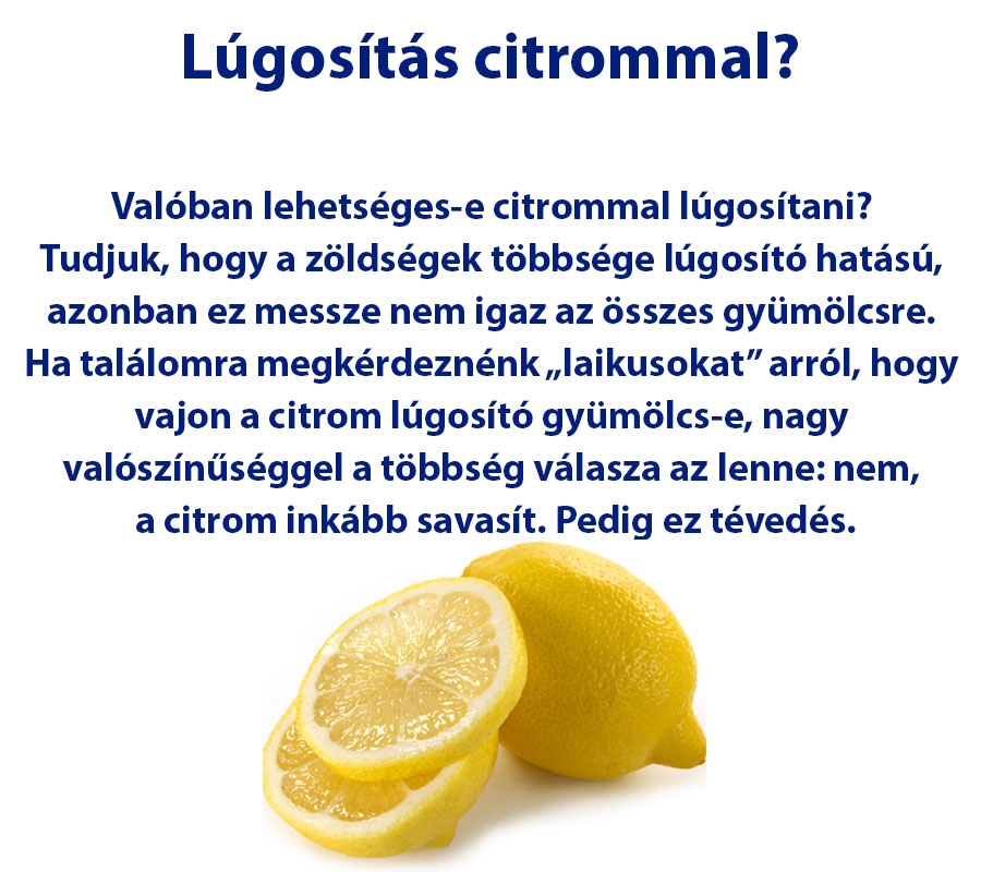 Lúgosítás citrommal?