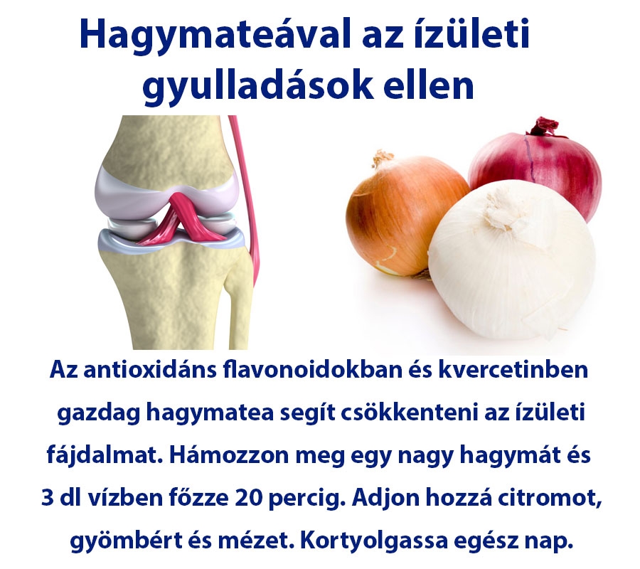 Hagymateával az ízületi  gyulladások ellen