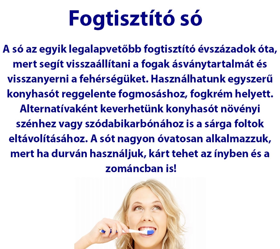 Fogtisztító só