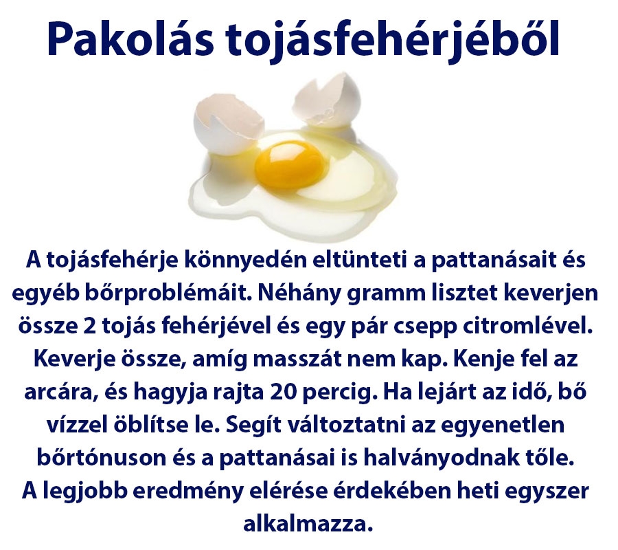 Pakolás tojásfehérjéből