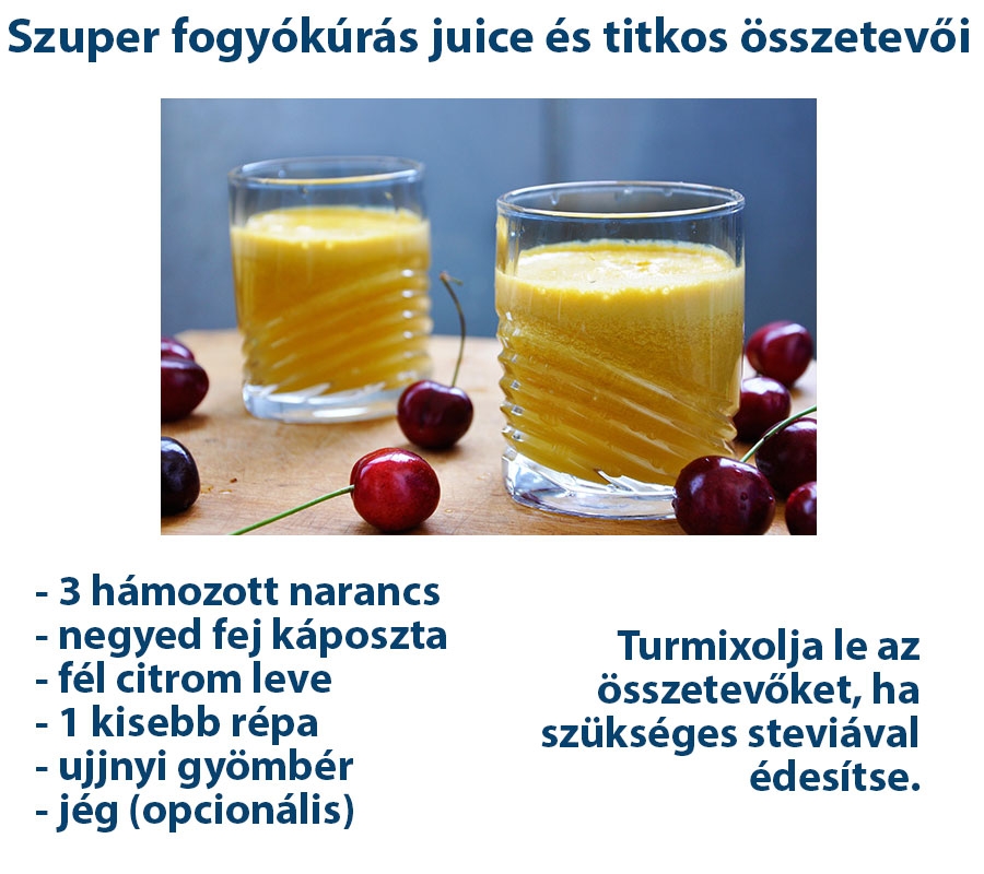Szuper fogyókúrás juice és titkos összetevői