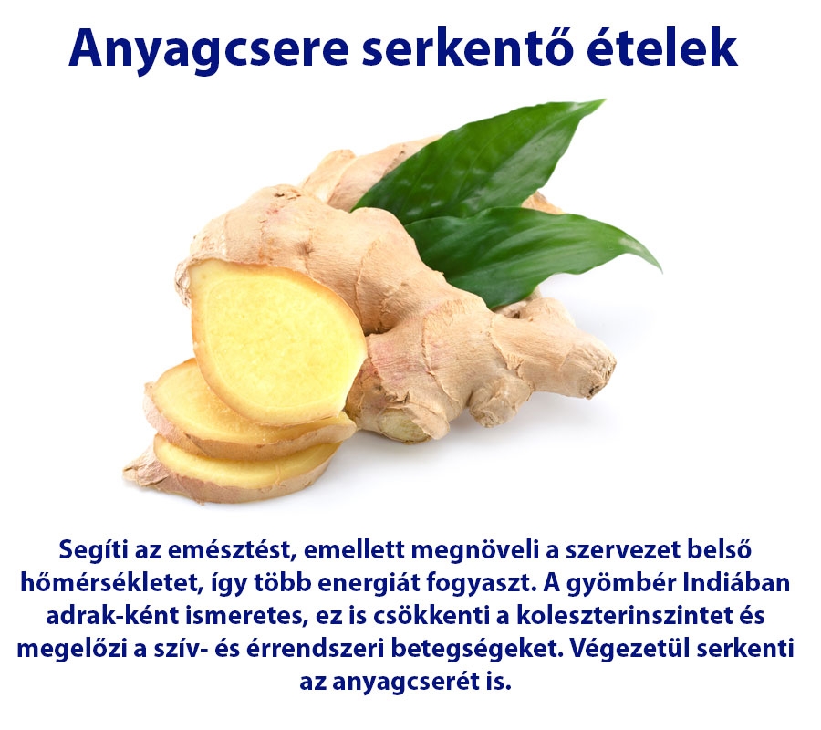 Anyagcsere serkentő ételek
