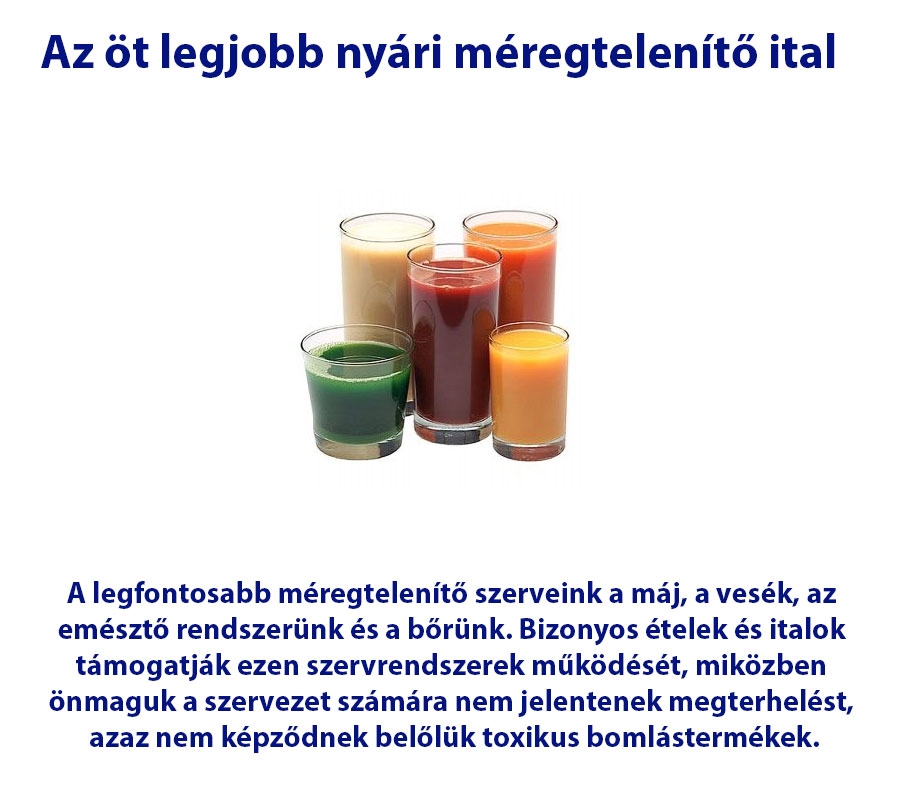 Az öt legjobb nyári méregtelenítő ital